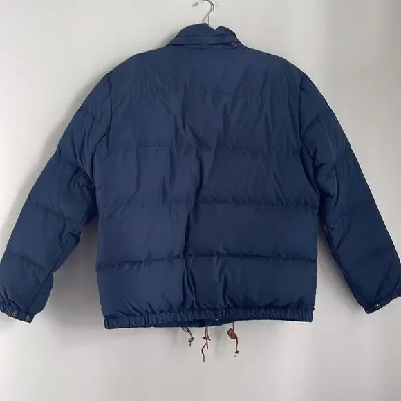 Polo Ralph Lauren duck down mock neck snap front puffer winter coat sz M